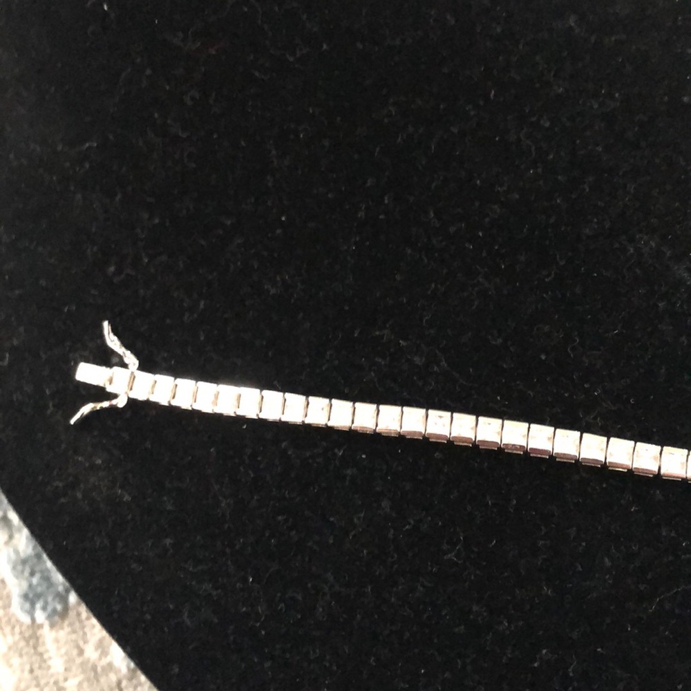EUC 925 Rhinestone Tennis Bracelet - Picture 2 of 4